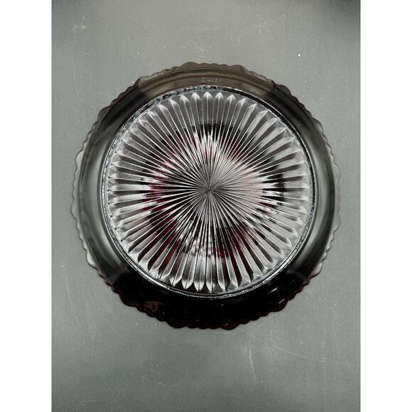 Vintage AVON 1876 Cape Cod Ruby Red Large Dinner Plate 11"" w/ Box - Picture 4 of 7